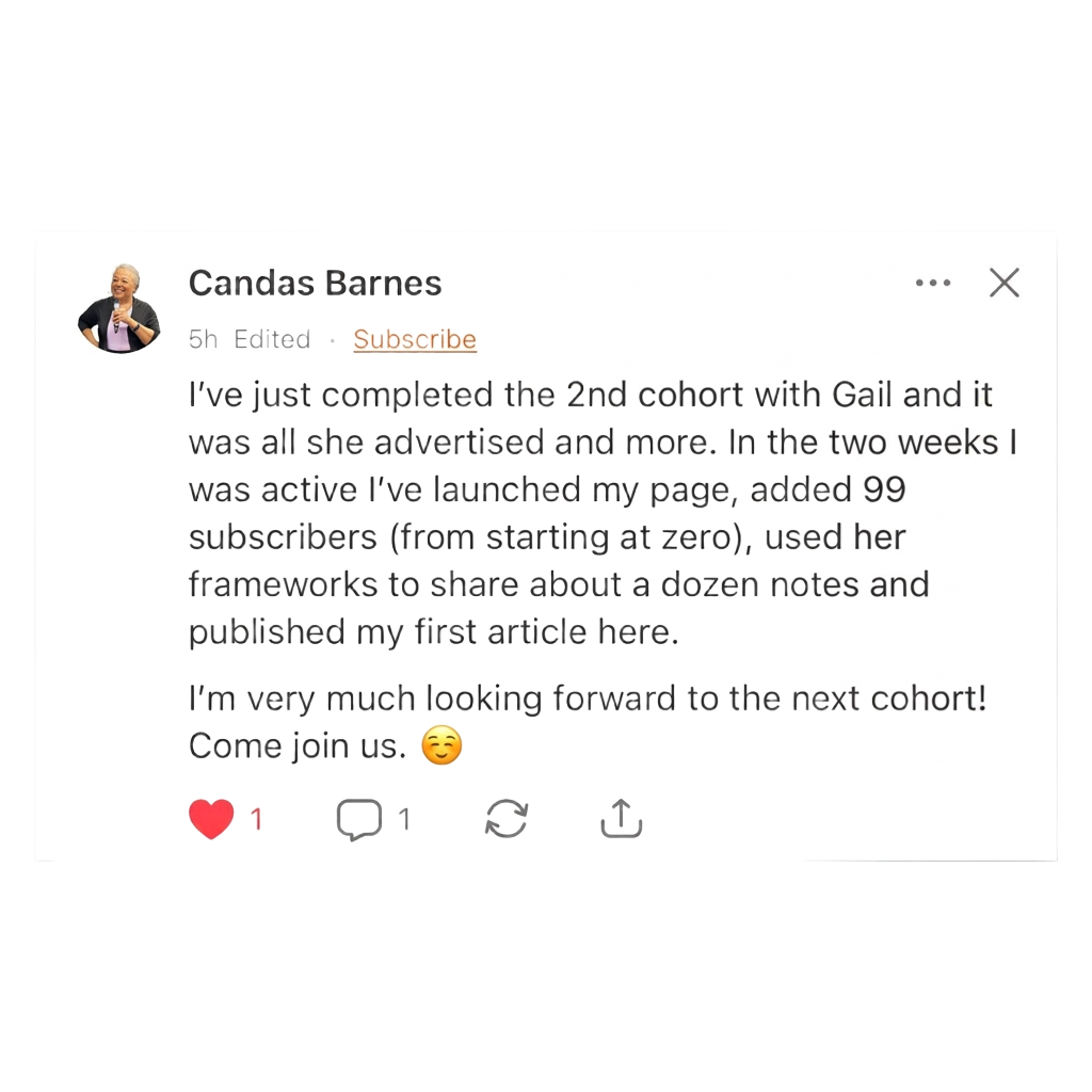 Student testimonial