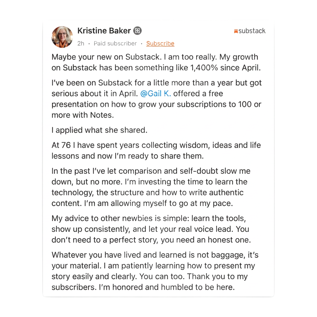 Student testimonial